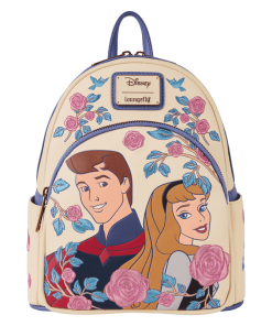 Sleeping Beauty Princess Aurora & Prince Phillip Floral Mini Backpack