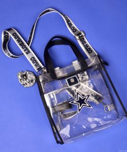 Alternative view of NFL Dallas Cowboys Clear Convertible Backpack & Tote Crossbody Stadium Bag