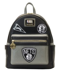 NBA Brooklyn Nets Patch Icons Mini Backpack