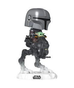 Pop! Rides Deluxe The Mandalorian with Grogu in Imperial Remnant AT-RT