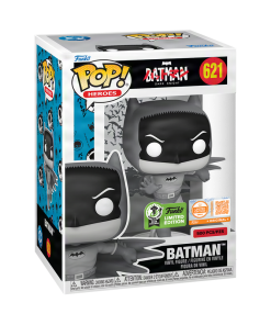 Alternative view of Pop! Batman (Bat-Manga! Black and White) with Pop! Protector
