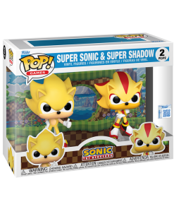 Alternative view of Pop! Super Sonic & Super Shadow 2-Pack (Flocked)