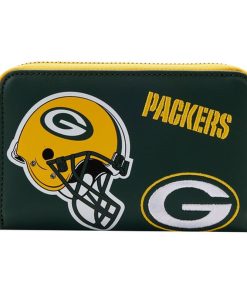 NFL Green Bay Packers Patches Zip Around Wallet