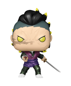Alternative view of Pop! Genya Shinazugawa (Demon Form) (Metallic) with Pop! Protector