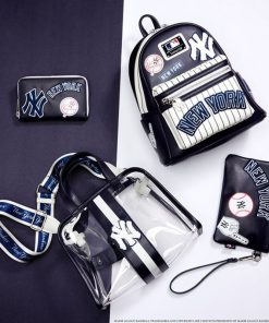 Alternative view of MLB NY Yankees Clear Tote Crossbody Stadium Bag with Pouch