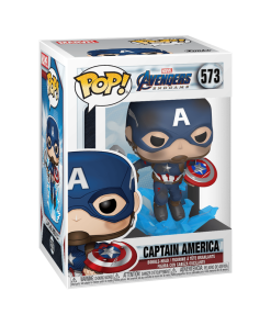 Alternative view of Pop! Captain America with Broken Shield