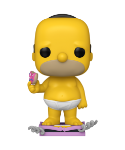 Pop! Plus Homer on Scale with Pop! Protector
