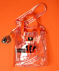 Alternative view of NFL Cincinnati Bengals Clear Convertible Backpack & Tote Crossbody Stadium Bag