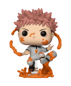 Alternative view of Pop! Yuji Itadori with Paint Can