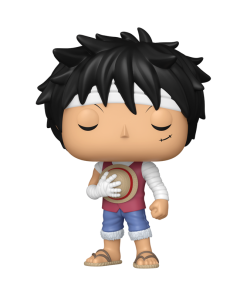 Alternative view of Pop! Monkey D. Luffy (Marineford Memorial) with Pop! Protector