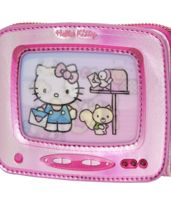 Sanrio Exclusive Hello Kitty Vintage TV Lenticular Zip Around Wallet