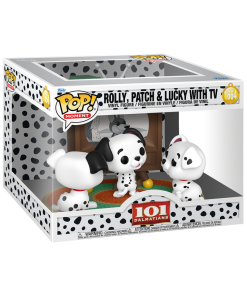 Alternative view of Pop! Moment Rolly, Patch & Lucky with TV