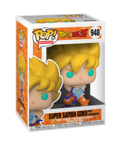 Alternative view of Pop! Super Saiyan Goku with Kamehameha