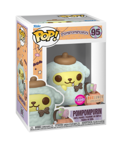 Alternative view of Pop! Pompompurin with Pumpkin Bucket (Flocked)
