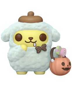 Pop! Pompompurin with Pumpkin Bucket (Flocked)