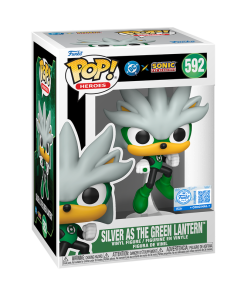 Alternative view of Pop! Silver as the Green Lantern