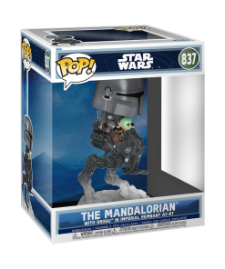 Alternative view of Pop! Rides Deluxe The Mandalorian with Grogu in Imperial Remnant AT-RT