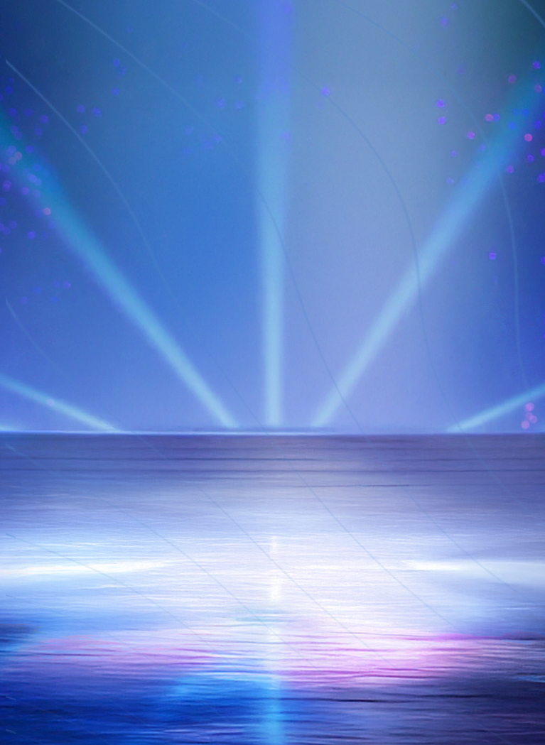 Stage background with glowing spotlights